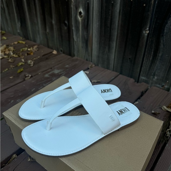 DKNY White Sandals - Picture 1 of 6